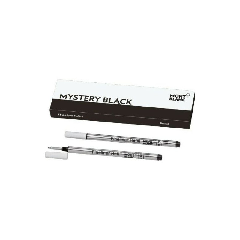 Refill fineliner Montblanc nero B 105170 confezione contenente 2 refill