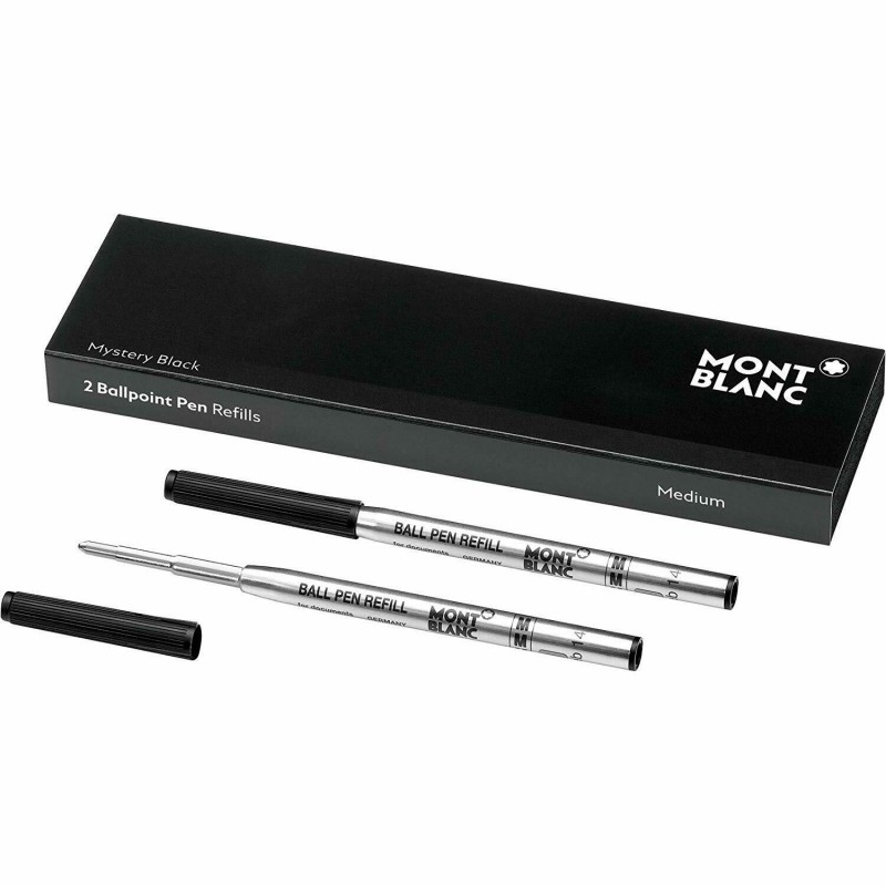 Refill penna a sfera Montblanc nero M 128211 confezione contenente 2 refill