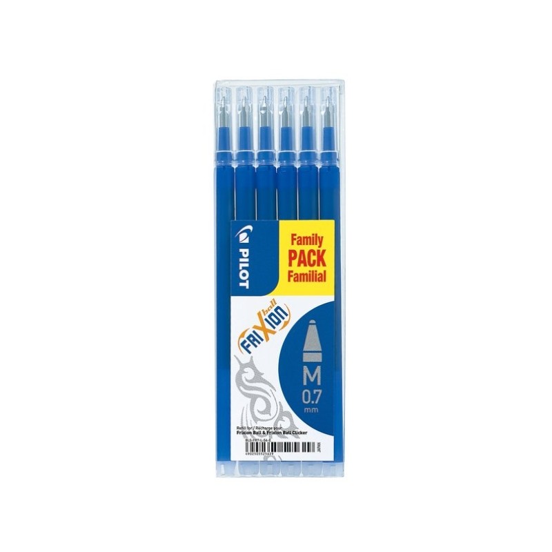 Set 6 refill Pilot Frixion Blu 0.7 M 006643