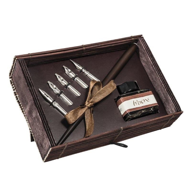 Online calligraphy set 81411 5 nibs and ink bottle