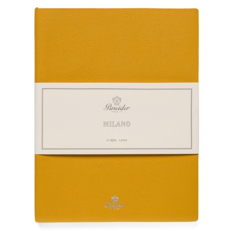 Pineider Lined Notes Milano Large Yellow 19x25 cm