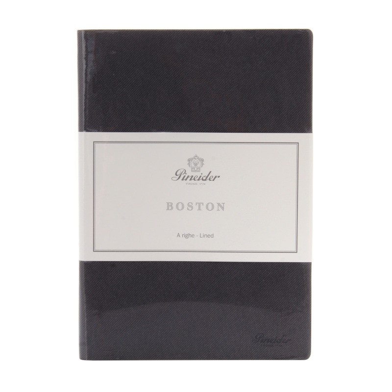 Pineider Notes Boston Medium 14.5x21 cm Charcoal Grey 099104 372