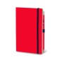 Stifflex 13x21 red notebook with blue striped elastic