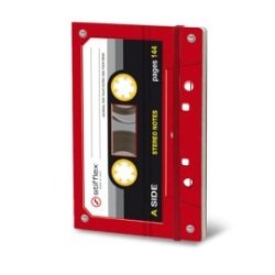 Taccuino Stifflex Musicassette red tape 9x14