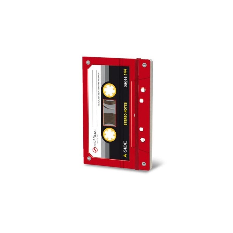 Taccuino Stifflex Musicassette red tape 9x14