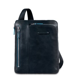 Piquadro iPad/iPad®Air Shoulder Bag Blue Square Black CA1816B2/N