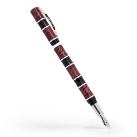 Visconti Penna Stilografica Asia in Celluloide Rossa Pennino 23Kt Fine