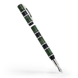 Visconti Asia 绿色赛璐珞钢笔，F23Kt 笔尖