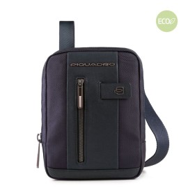 Piquadro iPad®mini crossbody bag in recycled fabric Brief 2 CA3084BR2/BLU