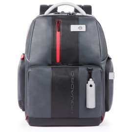 Piquadro Computer 15,6" fast-check Backpack Grey/Black CA4550UB00BM/GRN