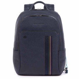 Piquadro Computer 14" and iPad® Backpack Black Square CA3214B3S/BLUE