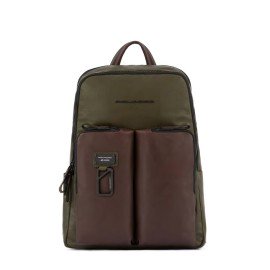 Piquadro Computer Backpack 15" Harper Green/Dark Brown CA3349AP/VETM