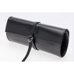 Astuccio portapenne roll-up Tibaldi in pelle nero per 10 penne