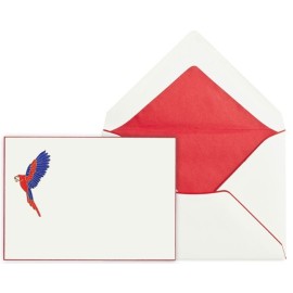 Pineider Hand-engraved parrot - card and envelope 93083