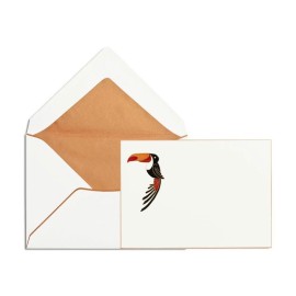 Pineider Hand-engraved toucan - card and envelope 93080