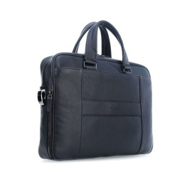 Piquadro Slim Computer Bag Black Square CA2849B3/Blue