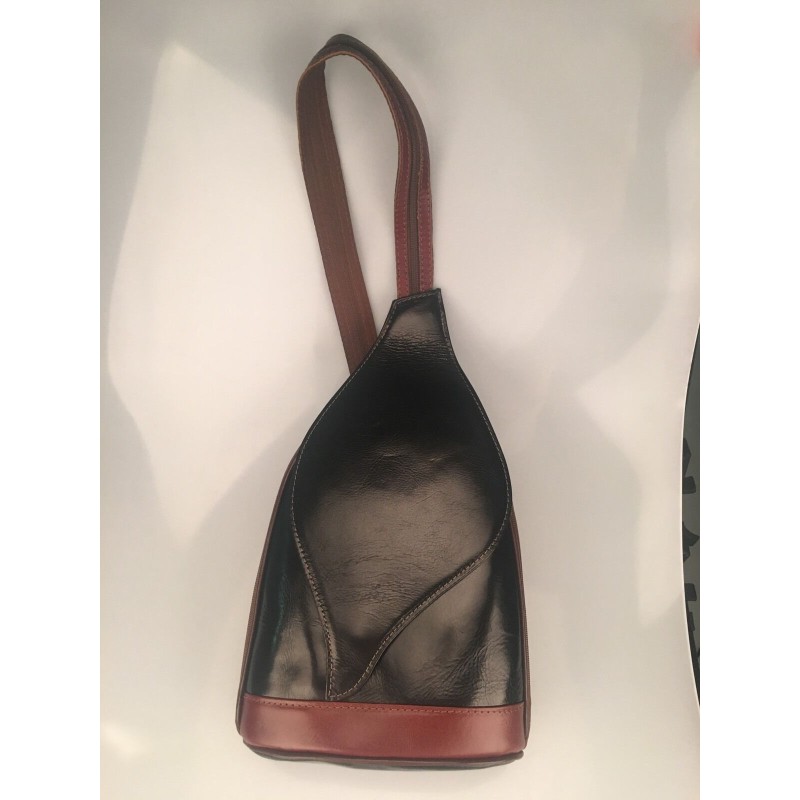 Borsa zaino Donna women bag in vera pelle Made in Italy genuine leather