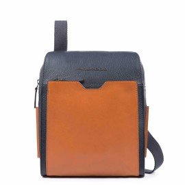 Borsello Uomo Porta iPad 10,5" in Pelle Blu/Arancione Piquadro CA4492W87/BLU