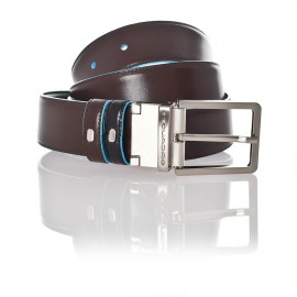 Piquadro Reversible Men’s Belt with prong buckle Black/Mahogany CU2619B2/NMO