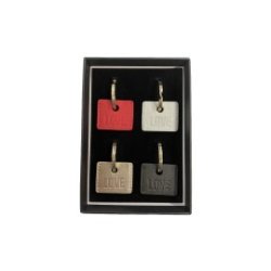 Love Moschino 4 Keychain Set