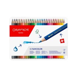 Caran d'Ache Matite Colorate acquarellabili FANCOLOR 30 colori