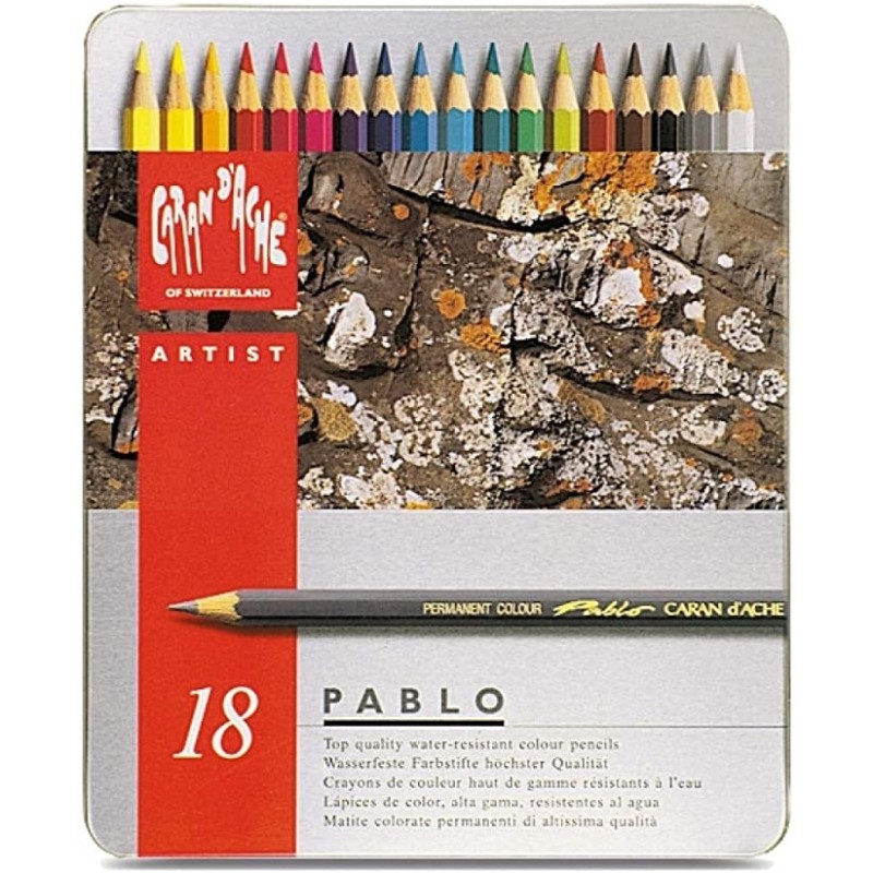 Caran d'Ache Matite Colorate PABLO 18 colori