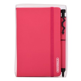 Parafernalia Set Hollywood ballpoint pen + A6 Fuchsia lined notebook