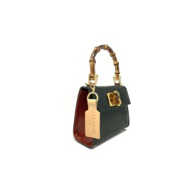 Borsa Clamori Candy Small Classic Green/cognac D