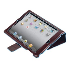 Piquadro iPad®Pro 10,5 stand up leather Case Blu Square AC4284B2/MO