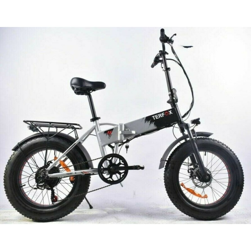 Ebike fat Terfox TB0320 silver bici elettrica