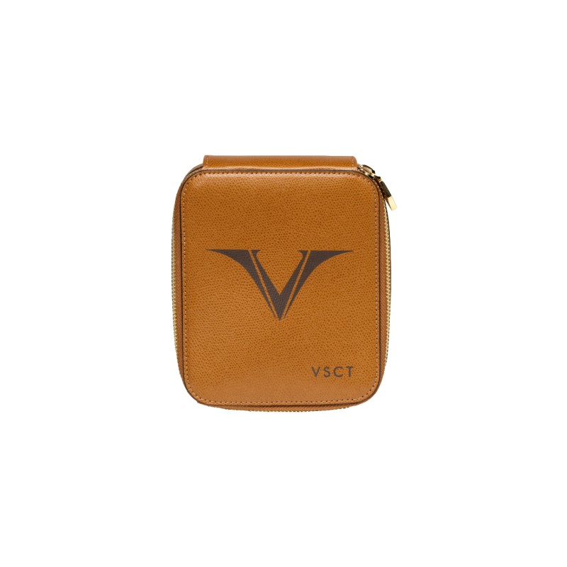 Portapenne Visconti 6 posti Cognac