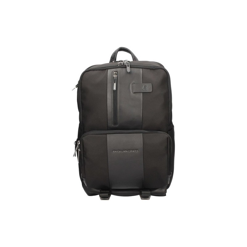 Piquadro Modular computer 15,6" and iPad® Backpack Brief 2 Black CA5939BR2MD/N