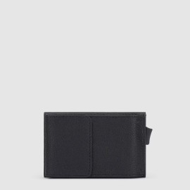 Piquadro Credit card holder with sliding system Black Square PP5959B3R/N Black