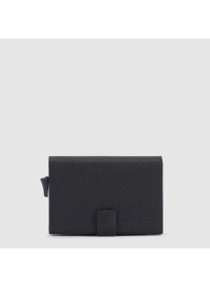 Piquadro Compact wallet per banconote e carte di credito Black Square