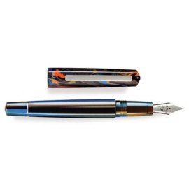 Penna stilografica Tibaldi Infrangibile Peacock Blue Pennino M