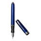 Penna Stilografica Pineider Full Metal Jacket Lightning Blue Pennino F in oro 14 K