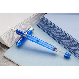 Pineider Avatar UR Twin Tank Touchdown Fountain Pen Neptune Blue FP M