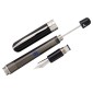 Pineider Avatar UR Twin Tank Touchdown Fountain Pen Grapene Black FP EF