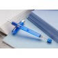 Pineider Avatar Twin Tank Touchdown Fountain Pen Neptune Blue FP EF