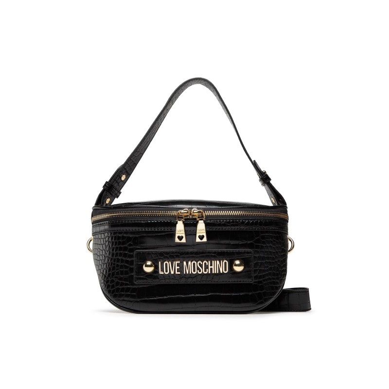 Marsupio Love Moschino croco nero JC4430PP0FKS0000