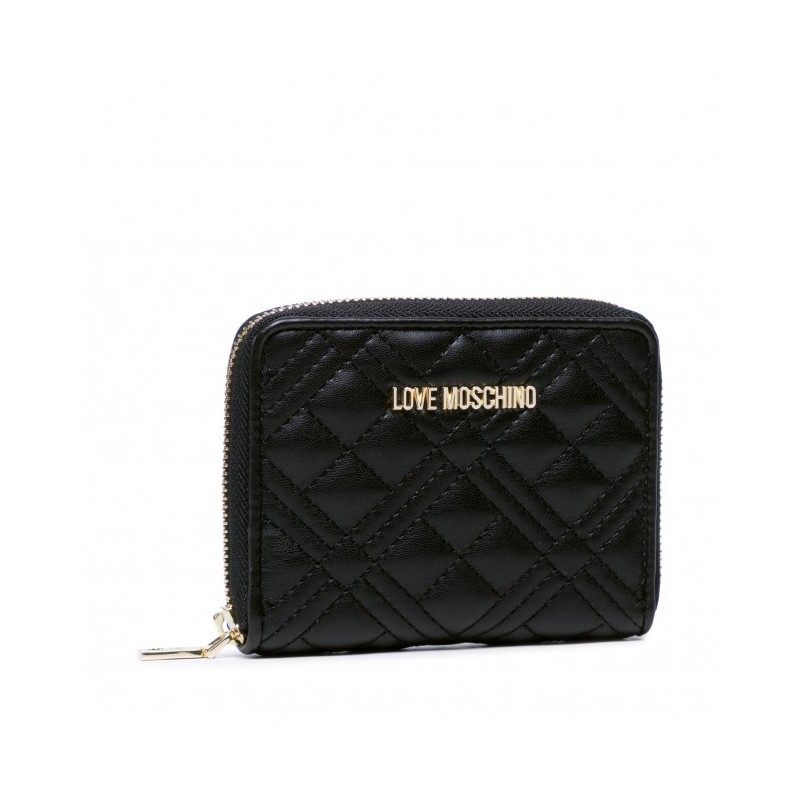 Love Moschino Quilted Zip Around Wallet Black  JC5605PP1ELA0000