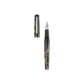 Penna stilografica Tibaldi Infrangibile Black Gold F