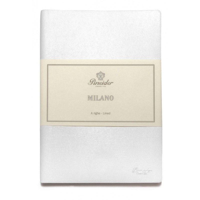 Pineider Taccuino a righe Notes Milano Pure white  9x14 cm CNS1S099106380