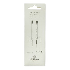 Refills Ballpoint Pineider Metal Black Medium - Pack 2- per penna a sfera