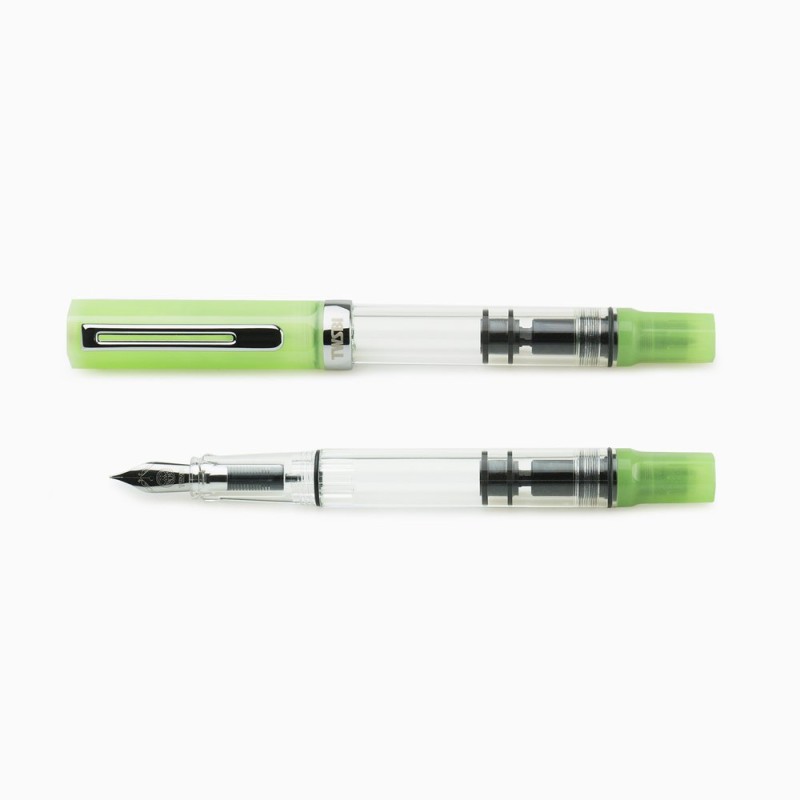 Twsbi Eco Glow Green Fountain Pen Medium Nib