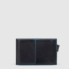 Piquadro Credit Card Case with sliding system Blue Square PP5959B2R/BLUE