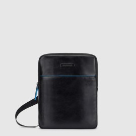 Piquadro iPad® Crossbody Bag Blue Square Black CA5943B2V/N