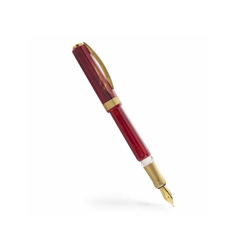 Visconti Opera Gold Red Fountain Pen - Fine nib- KP42-01-FPF