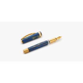 Visconti Opera Gold Blue Fountain Pen Fine nib KP42-02-FPF