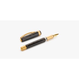 Penna stilografica Visconti Opera Gold Black - Pennino F - KP42-03-FPF